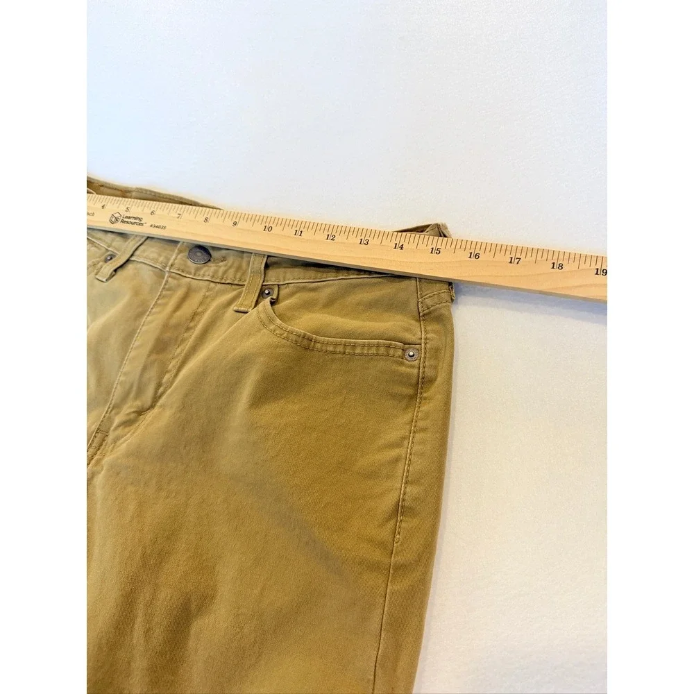 Levi's 514 Straight Fit Pants Mens 30x32 Tan Khaki Twill 00514-1779